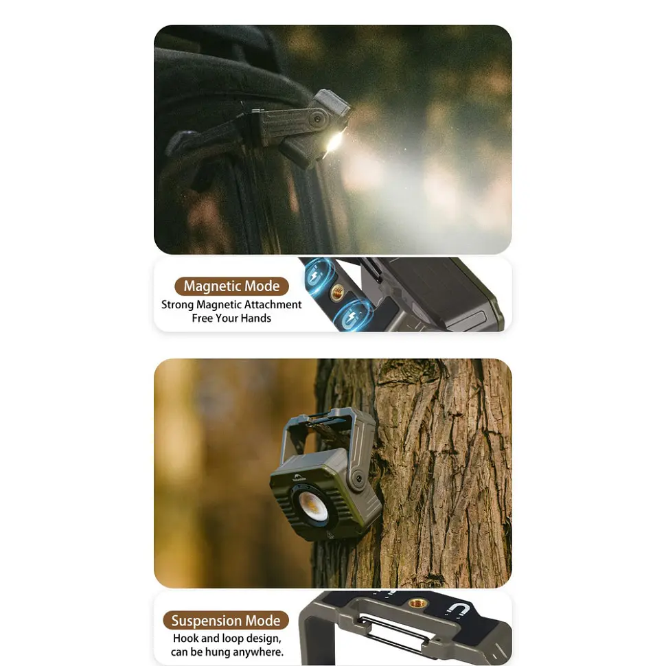 Ліхтар прожектор Naturehike CNK2300012, коричневий - фото 4