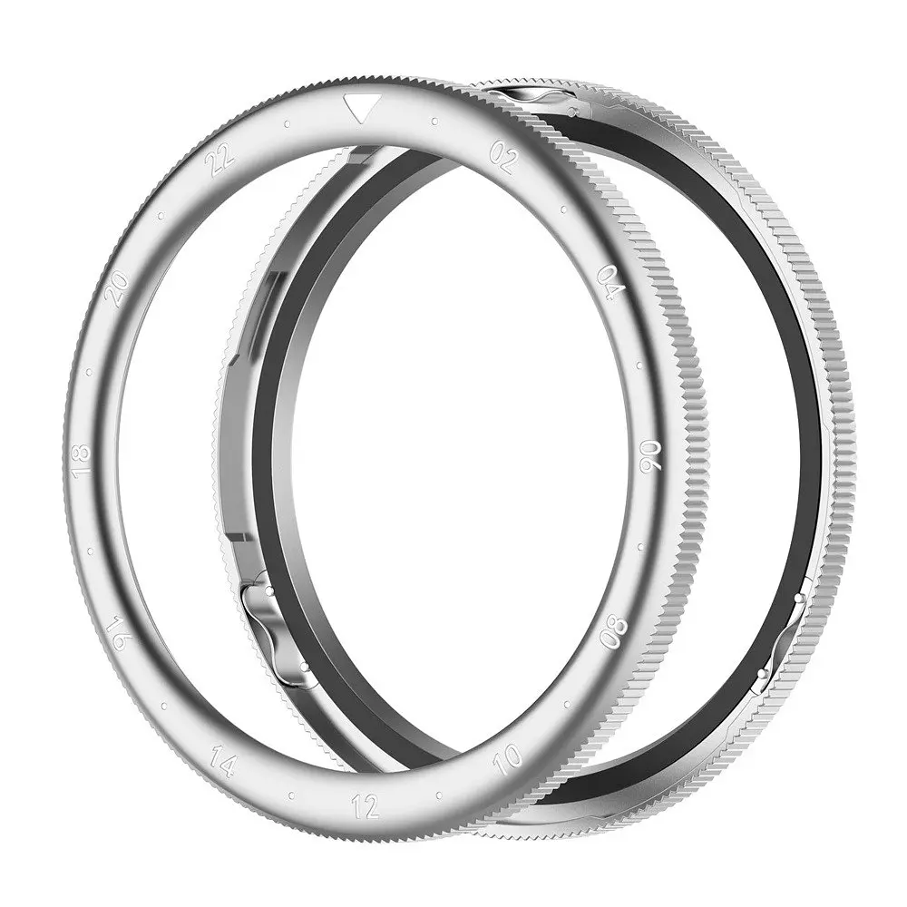 Безель металлический Sikai для смарт-часов Xiaomi Watch S3/S4 Silver-2 + защитное стекло - фото 6