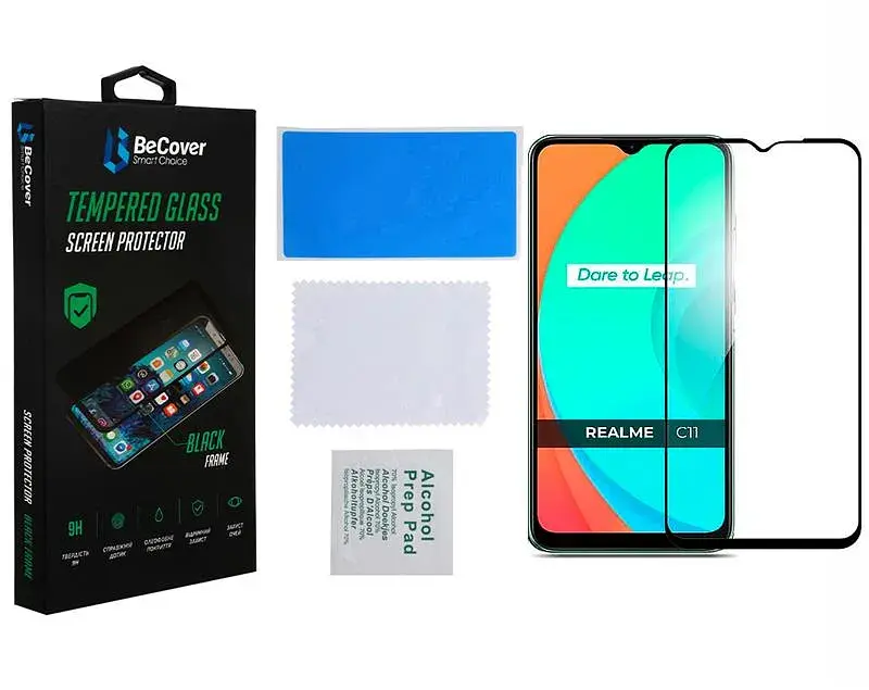 Скло захисне BeCover Realme C11 2021 Black (708153) - фото 2