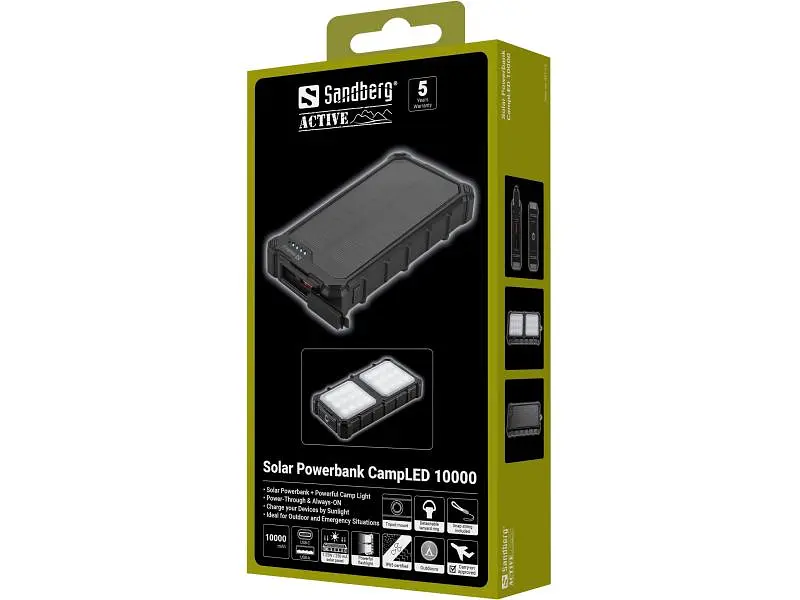 Зовнішній акумулятор (Power Bank) Sandberg Solar 10000mAh Black (421-23) - фото 7