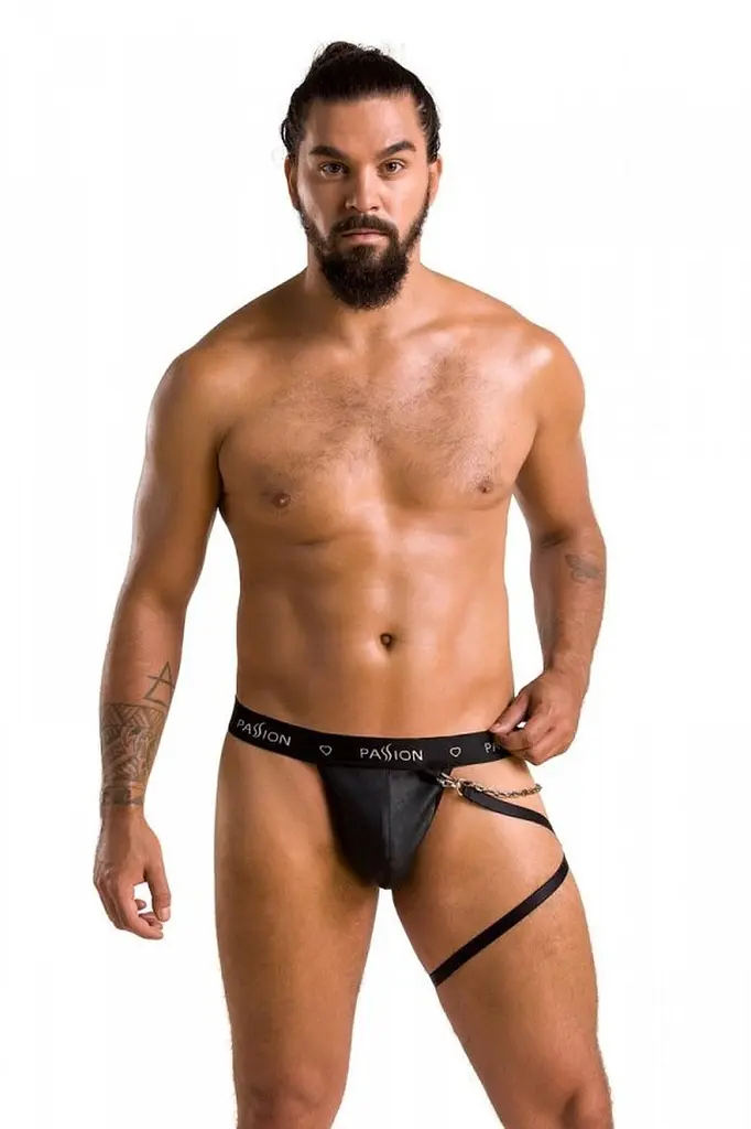 Чоловічі стринги Passion Free Your Senses Thong Bill 058 XXL/XXXL чорний - фото 2