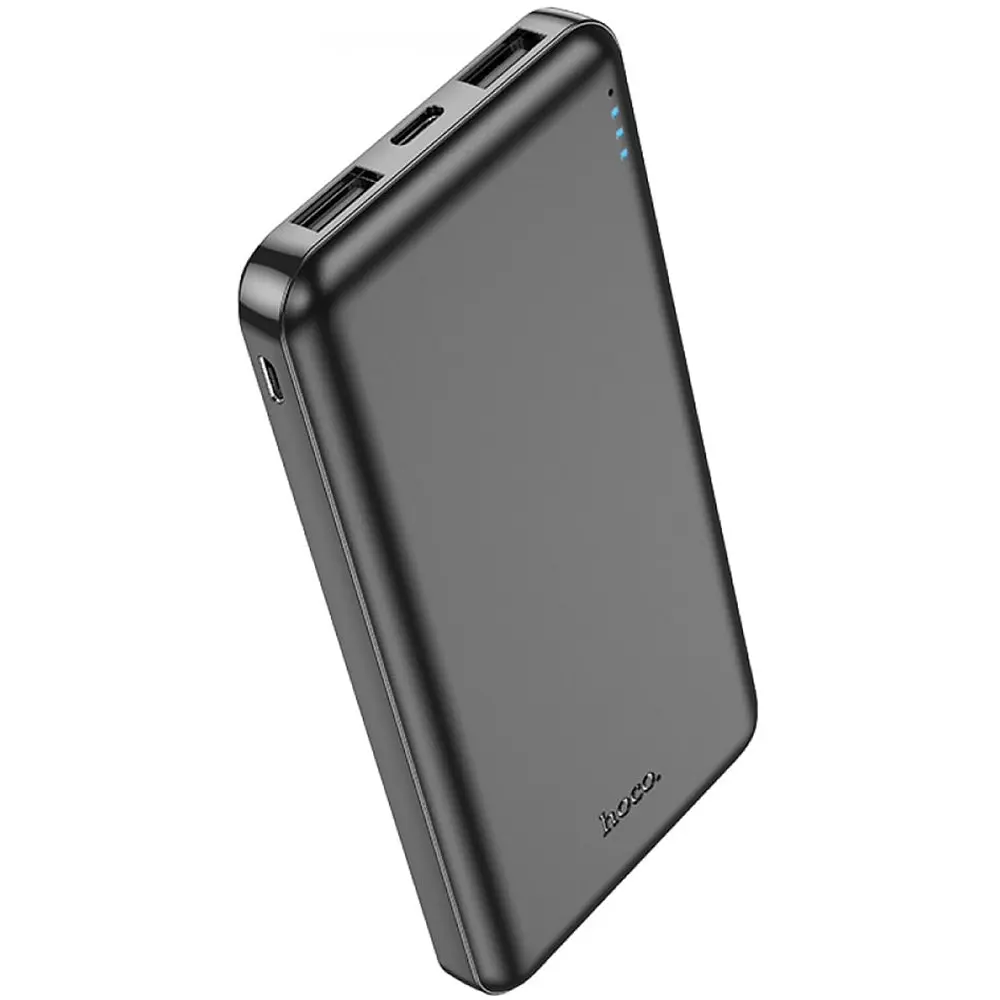 Внешний аккумулятор – портативная батарея Hoco J100 High-ranking power bank 10000mAh черный - фото 2