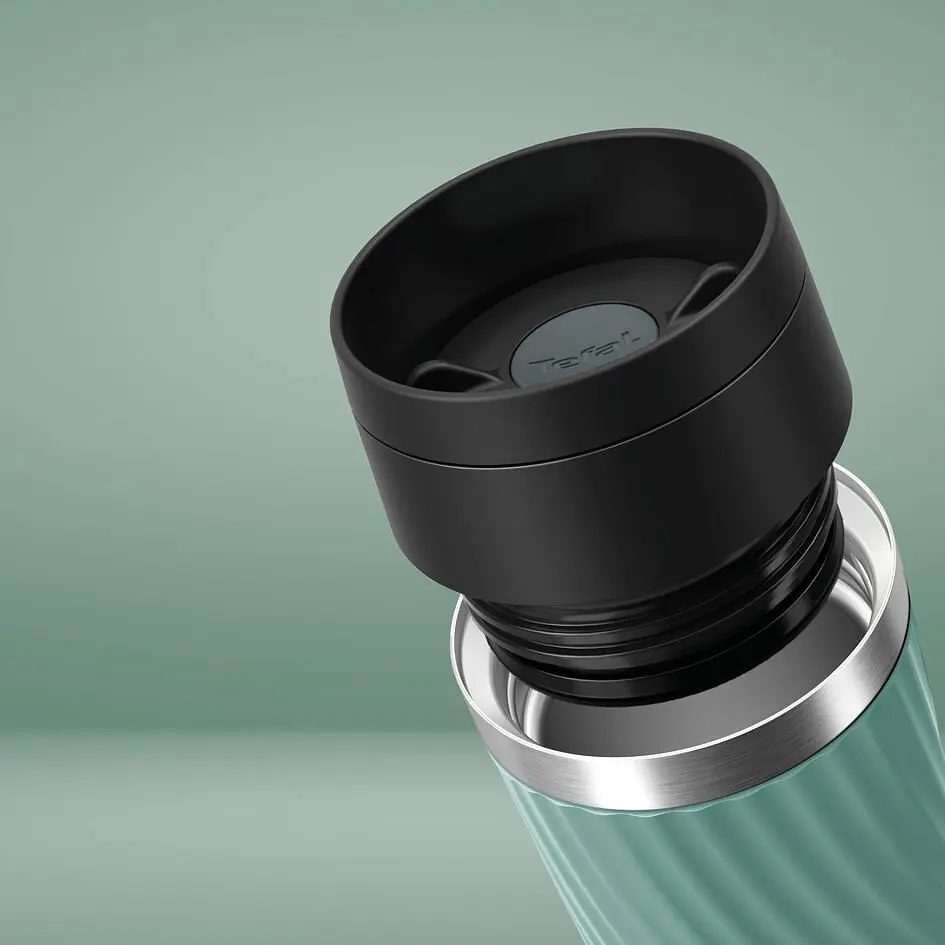 Термочашка Tefal Travel Mug Classic Twist 360 мл зеленая (N2024310) - фото 5