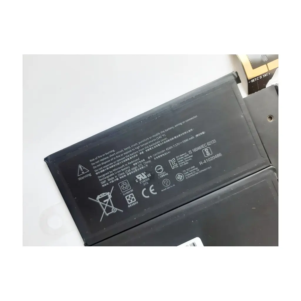 Акумулятор до ноутбука Microsoft Surface Pro 5 (Model 1796) G3HTA038H, 5940mAh (45Wh), 4cell, (A47516) - фото 3