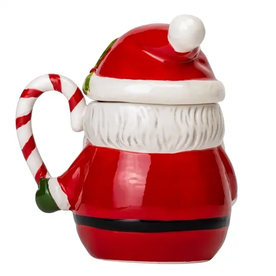 Чашка Elisey Санта-Клаус 450 мл (6021-004) красный с белым       - фото 3