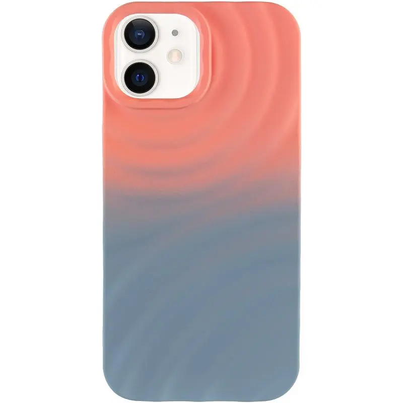 Чохол TPU ColorWave для Apple iPhone 12 Pro / 12 (6.1) Peach / Sky - фото 2