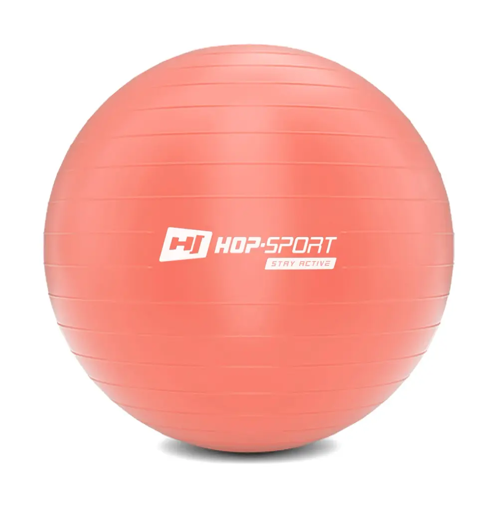 Фитбол Hop-Sport с насосом 75 см розовый - фото 2