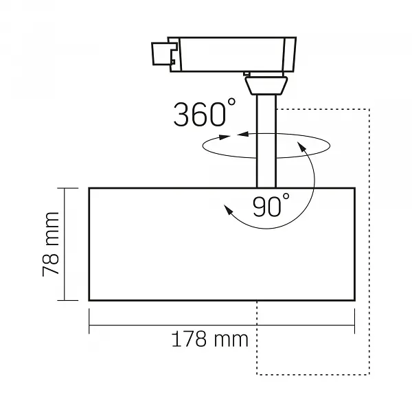 LED світильник трековий VIDEX 30W 60° 4100K чорний - фото 5
