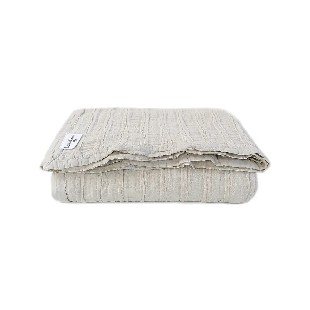 Покрывало-pike Lotus Home - Cardiff linen серый 180x240 - фото 7