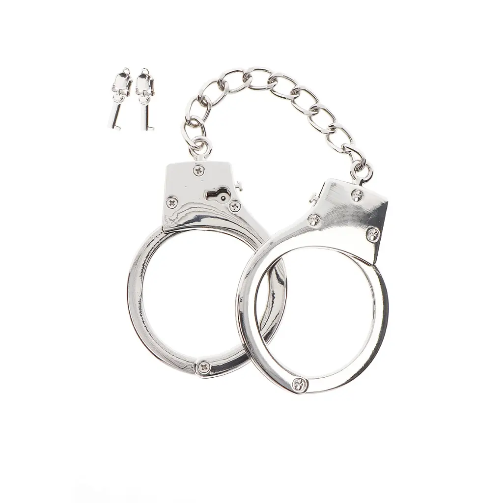 Наручники Taboom Silver Plated BDSM Handcuffs 65 см сріблястий - фото 5