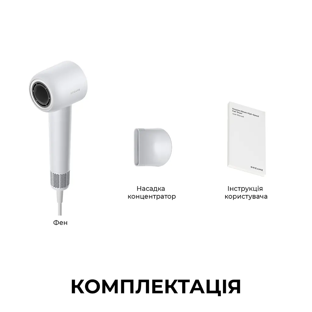 Фен Dreame Hair Dryer Gleam Grey (AHD12A-GR) - фото 12