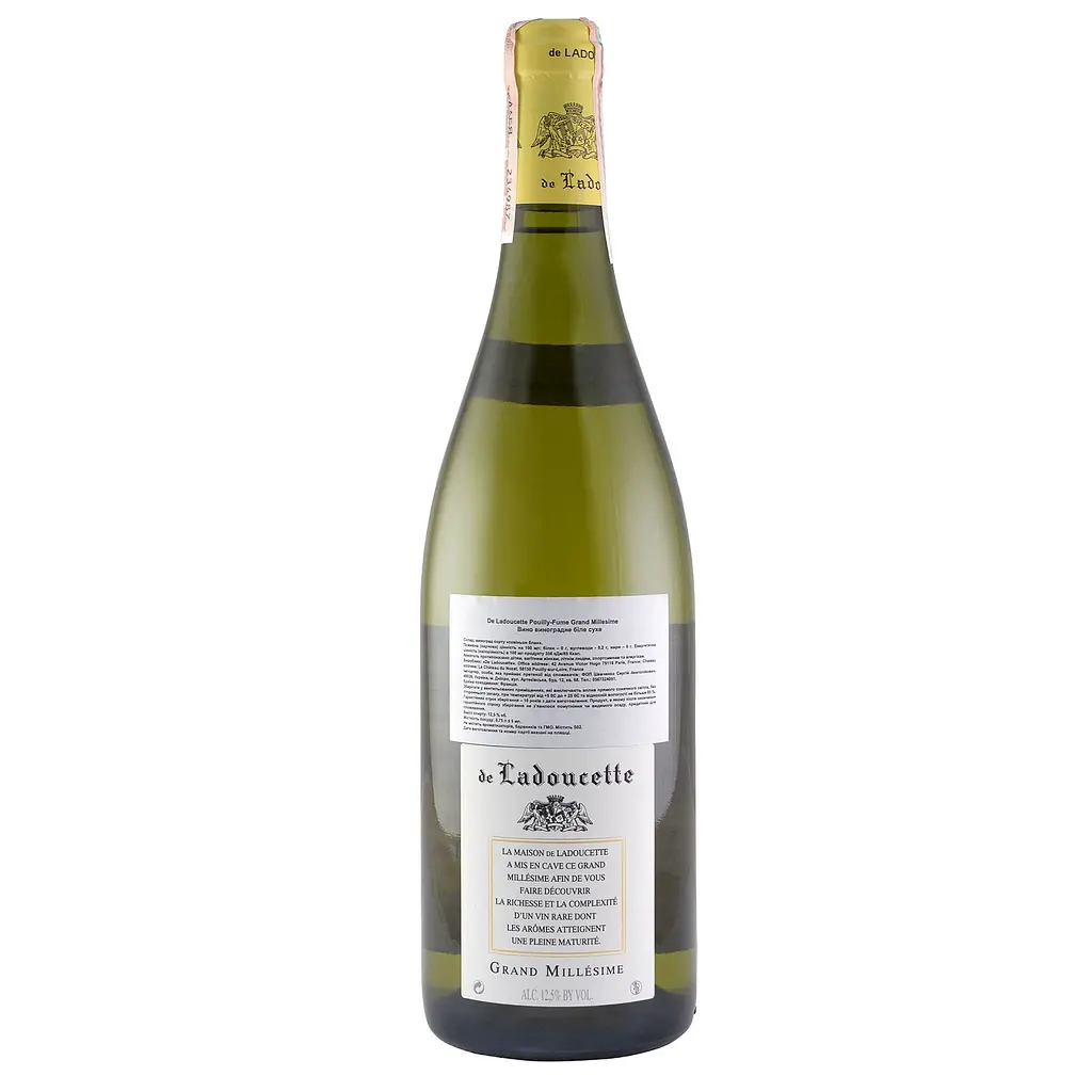 Вино De Ladoucette Pouilly-Fume Grand Millesime, белое, сухое, 0,75 л - фото 2