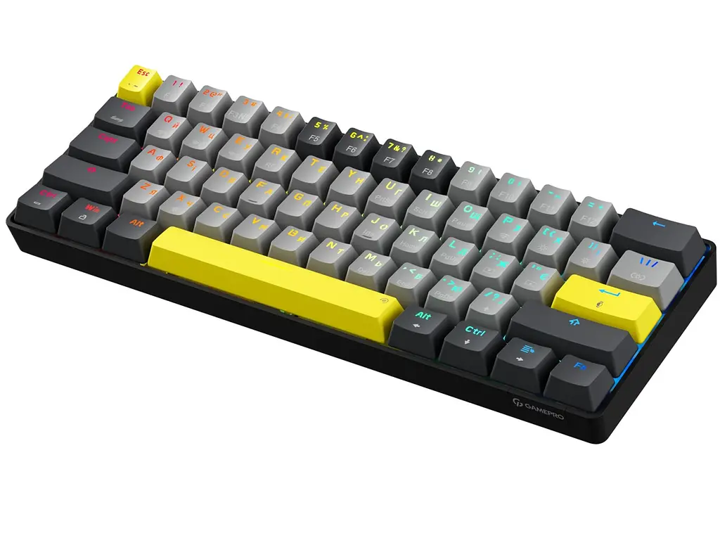 Механічна ігрова клавіатура GamePro GPMK-130G Pro Black Hot-Swap Outemu Red Switch RGB 2.4G/Bluetooth/USB - фото 4