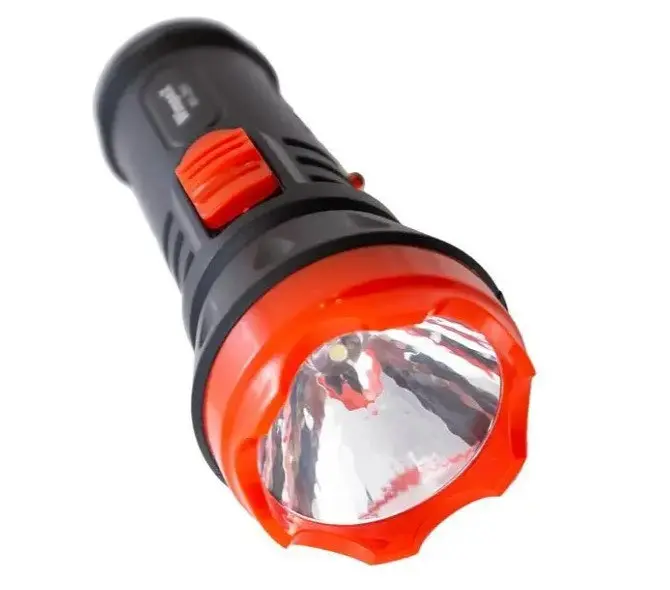 Ручний акумуляторний ліхтар Wimpex WX-2890 із захистом LED Зарядка від мережі Чорний / Червоний - фото 3