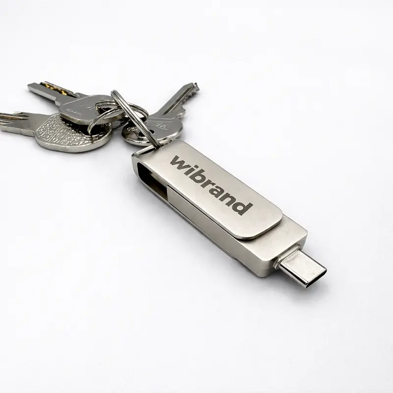 Портативний SSD Wibrand Wolf 1TB USB 3.2 Gen.2 Type-C/Type-A Read/Write 1000MB/s Silver (WIEXSSD/WO1TB) - фото 7