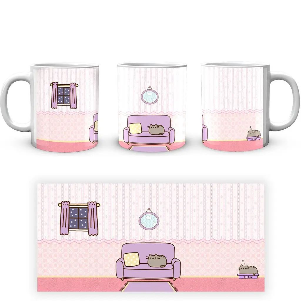 Кухоль GeekLand Pusheen Пушин PC 02.19 330 мл білий - фото 4