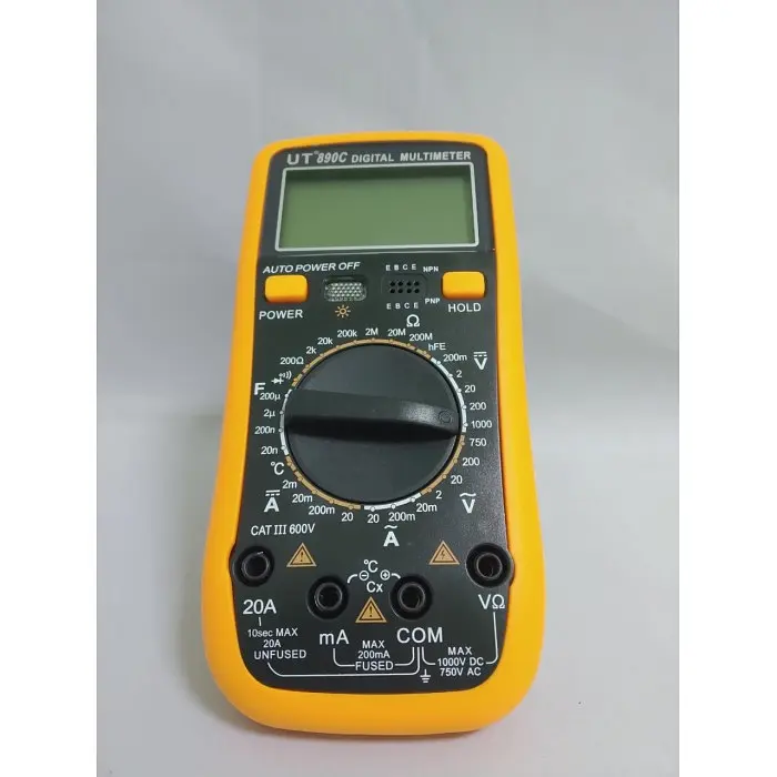 Цифровий Професійний мультиметр UT890C тестер вольтметр + термопара - фото 2