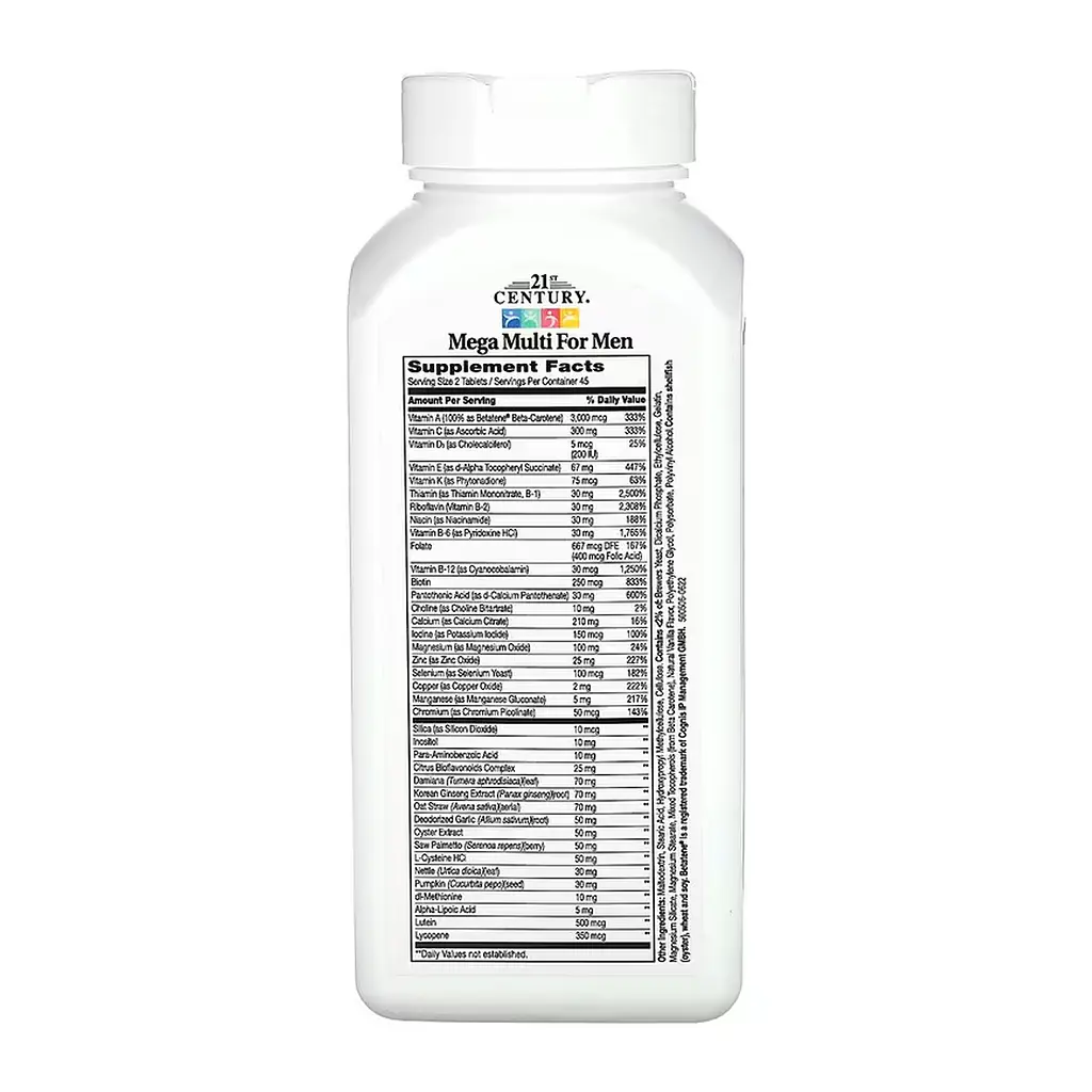 Мультивітамінний комплекс для чоловіків, Mega Multi For Men - 90 tabs - фото 2