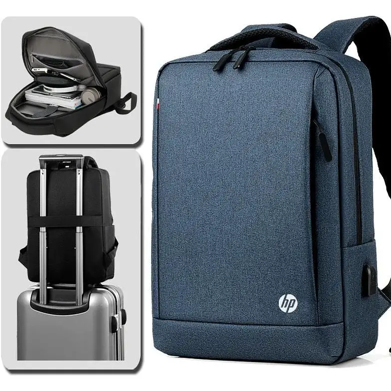 Рюкзак для ноутбука Digital HP 15.6 с USB протиударний синій (IBN010Z2) - фото 3