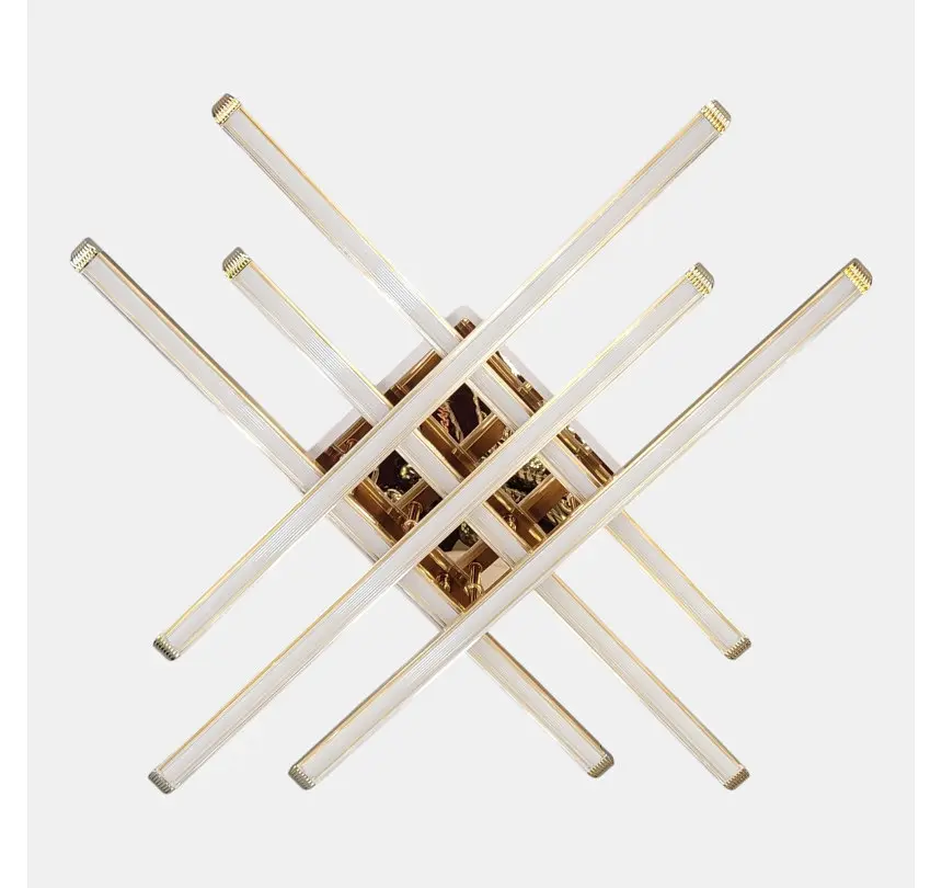 Квадратна золота LED-люстра Artlight W167/6GD 88 Вт, 3 режими, 72,5×72,5 см, від 16-25 м² - фото 3