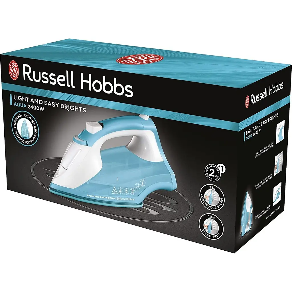 Праска Russell Hobbs Light&Easy Brights 2600 Вт блакитна (26482-56) - фото 3