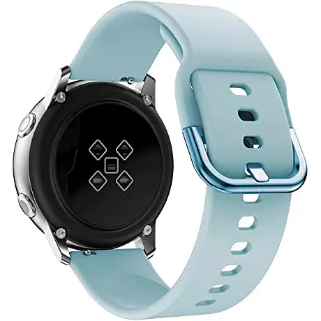 Силіконовий ремінець One Watchbands блакитний для Samsung Galaxy Watch Active 2 20mm - розмір L (WB0021ONEBLUEA2MM) - фото 3