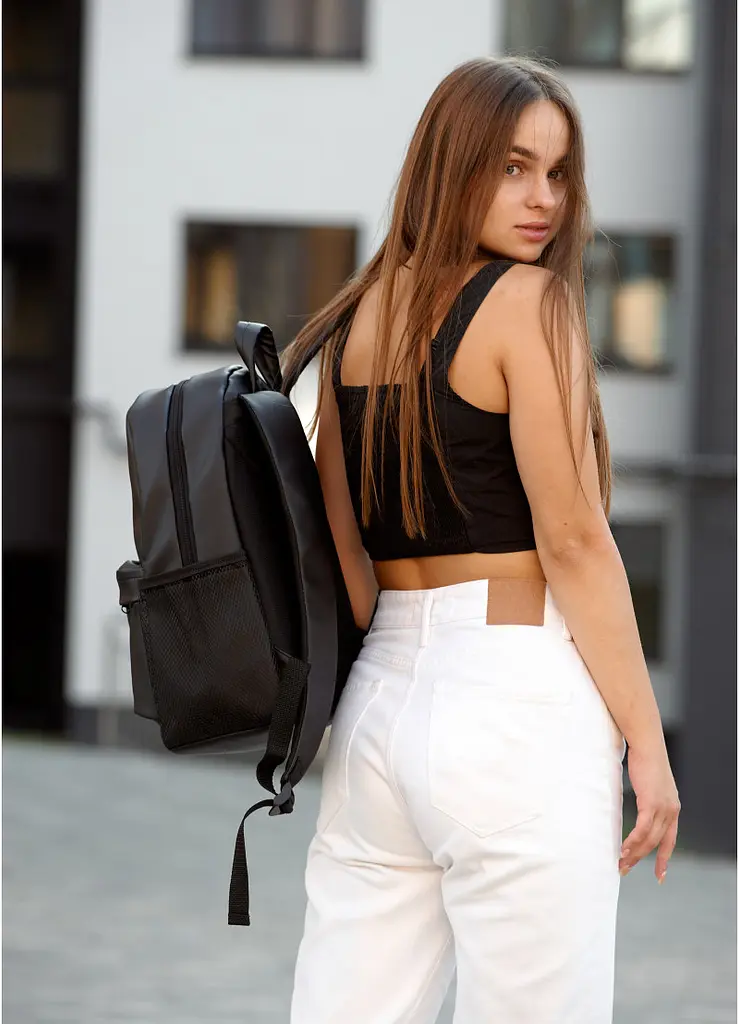 Жіночий рюкзак Sambag BRIX PJT CLASSIC чорний 40 x 27 x 15 см (11711001) - фото 4