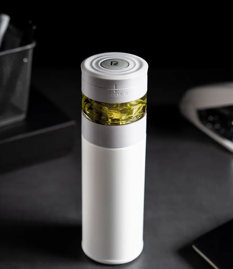 Заварочный термос XiaomiPinztea Tea Separation Thermos 360 ml White - фото 5