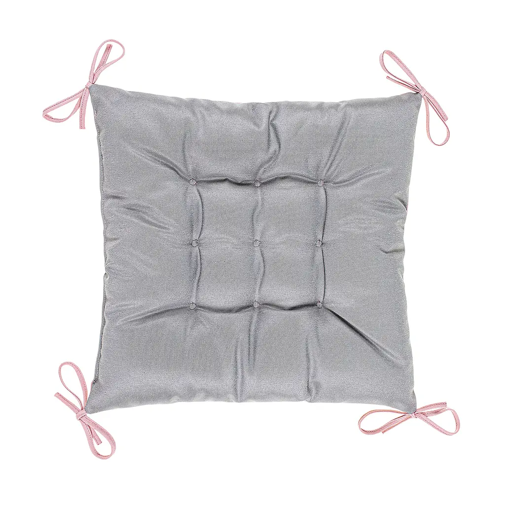 Подушка на стул Home Line 40x40 см розовая/серая (180142) - фото 2