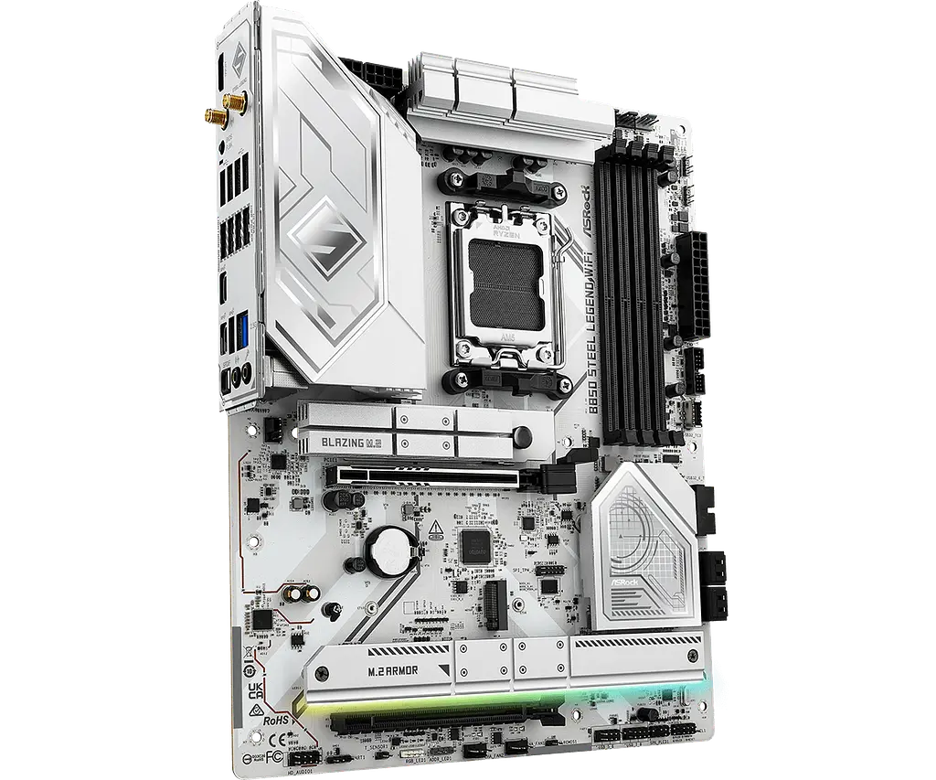Материнська плата ASRock B850 Steel Legend Wi-Fi Socket AM5 (B850 Steel Legend WiFi) - фото 2