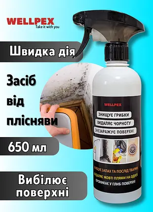 Засіб проти плісняви з відбілюючим ефектом Антипліснява Wellpex 500 мл - фото 2
