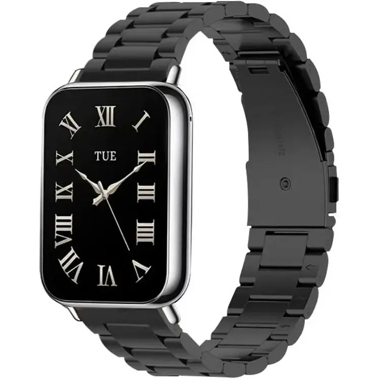 Ремешок DK для Xiaomi Mi Band 8 Pro Metal Fitlink Steel Band (017764) (black) - фото 2
