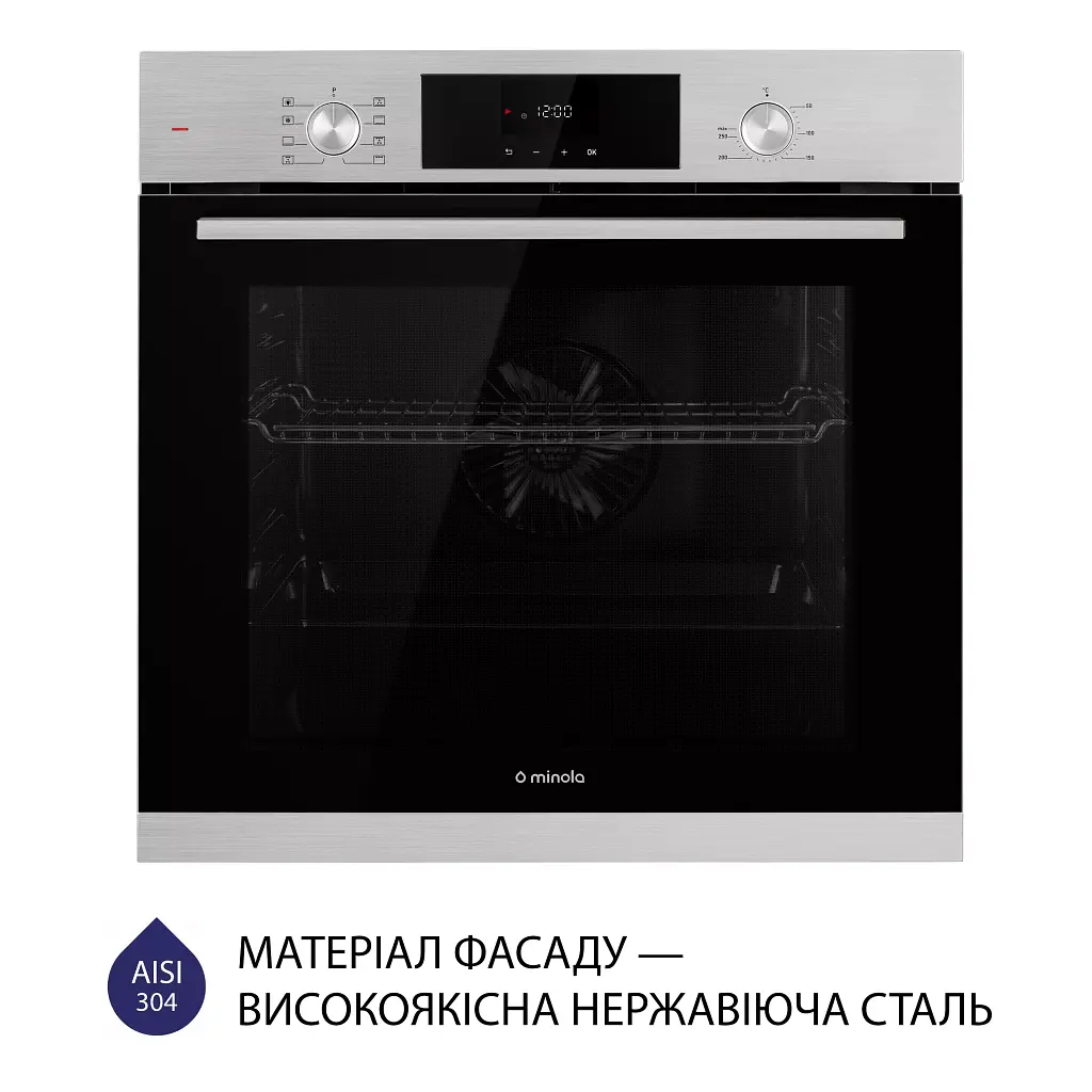 Духова шафа електрична Minola EOD 6804 INOX - фото 2