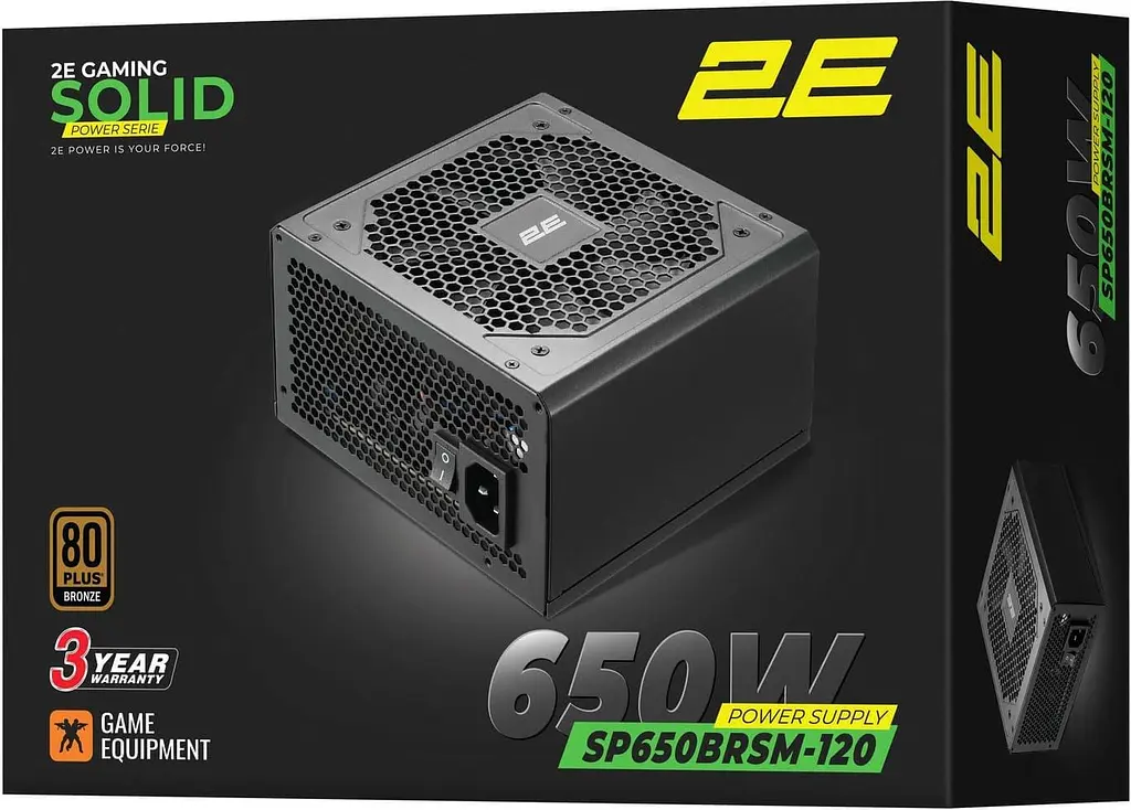 Блок живлення 2E GAMING Solid Power 650W 80+ Bronze (2E-SP650BRSM-120) - фото 9