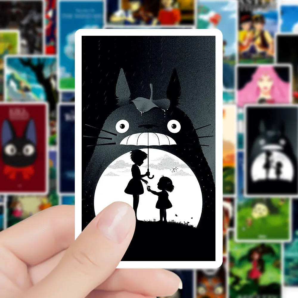 Стікерпак Набір наклейок GeekLand Роботи Хаяо Міядзакі Тоторо Hayao Miyazaki 50 штук - фото 3