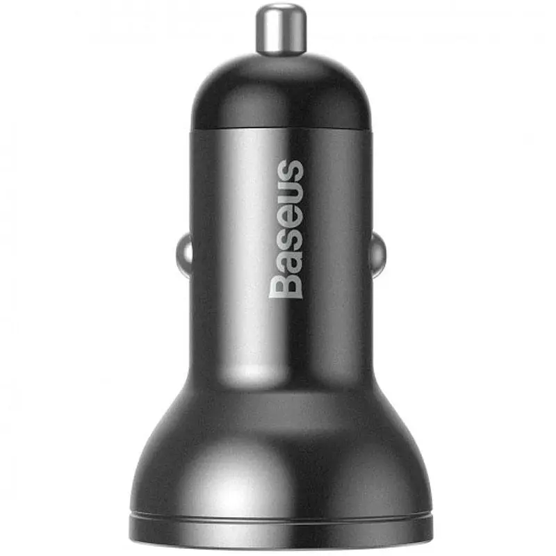 Автомобильное зарядное устройство Baseus 2USB + Cable Type-C TZCCBX-C0G Black - фото 8