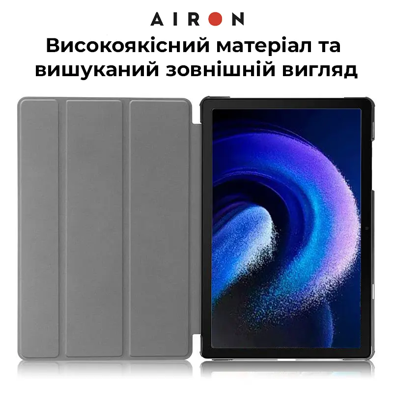 Чехол AIRON Premium для Xiaomi Pad 6/6 Pro 11'' 2023 с защитной пленкой и салфеткой Black - фото 5