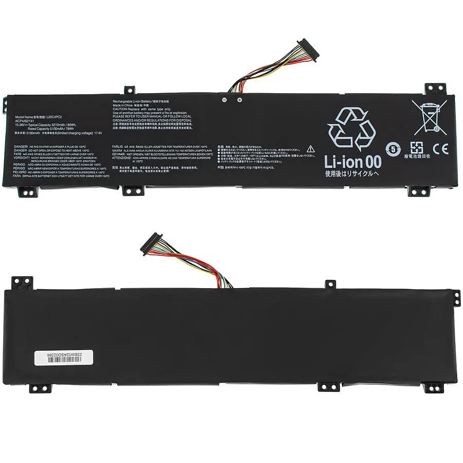 Батарея для ноутбука Lenovo L20M4PC2 (Legion 5 17ACH6 17ITH6) 15.36V 5210mAh 80Wh Чорний - фото 2