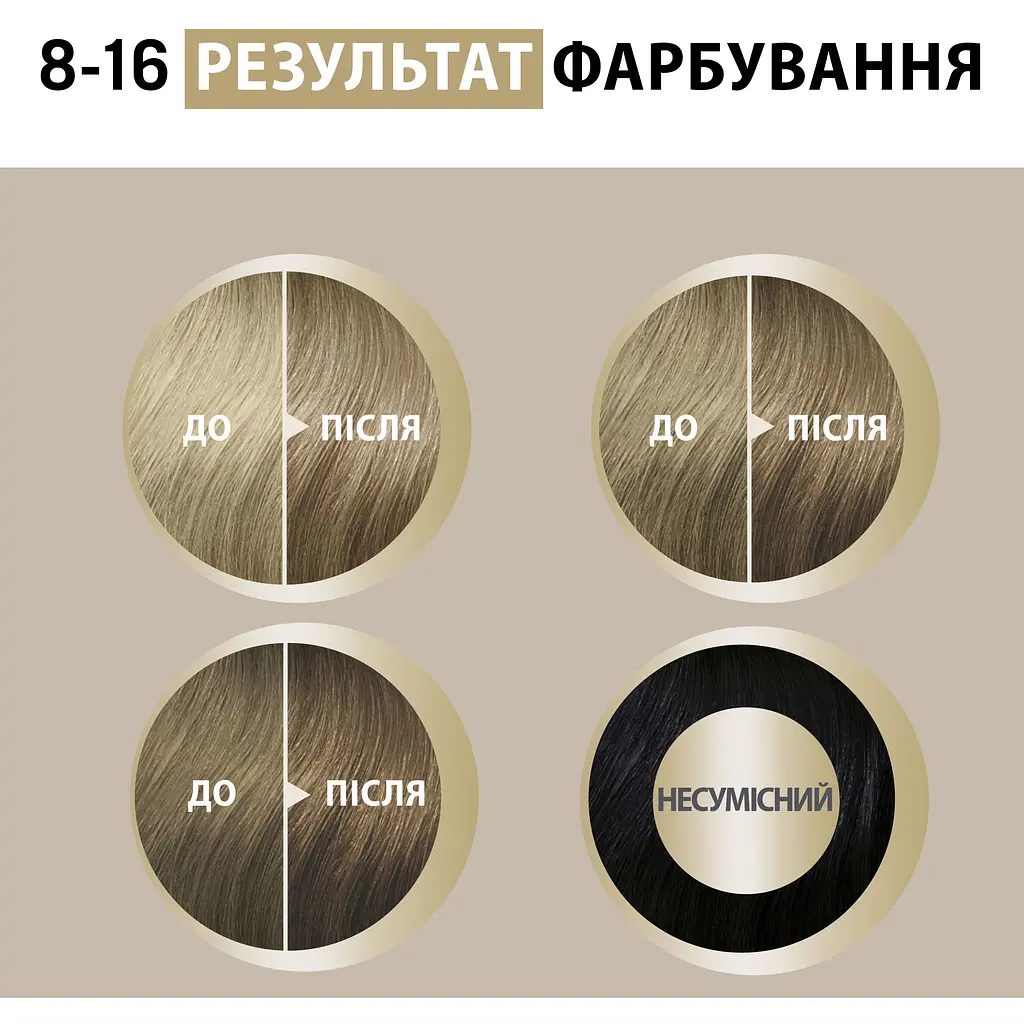 Краска для волос Creme Supreme №8-16 холодный пепельный светло-русый - фото 10