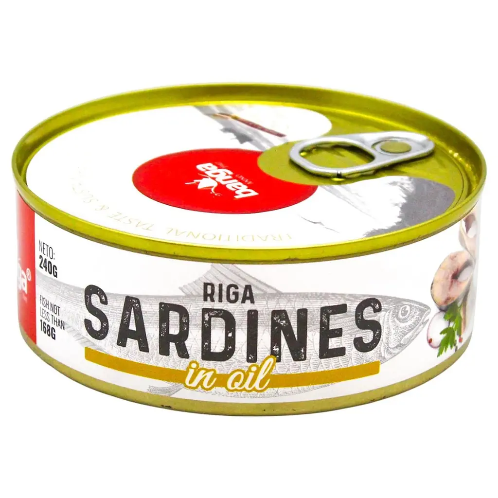 Сардини Banga Riga Sardines in oil 240 г