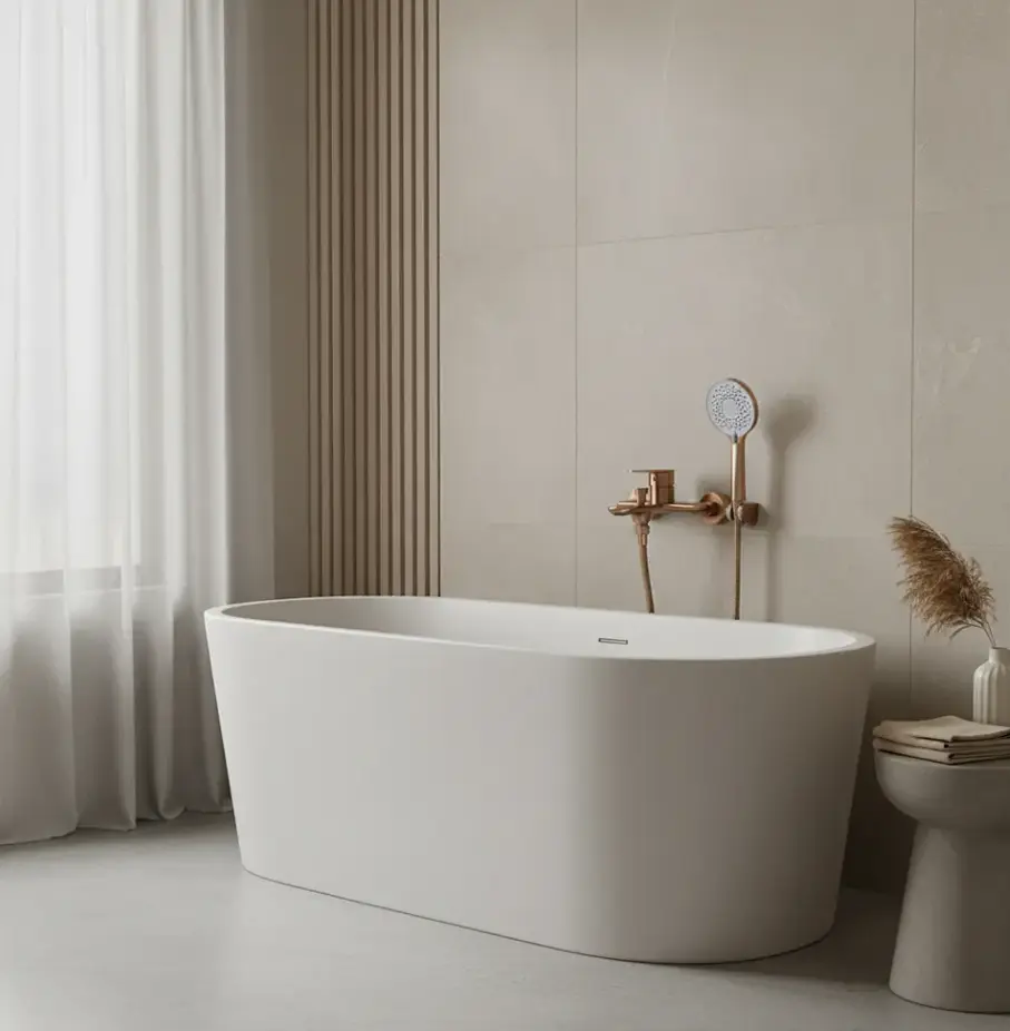 Змішувач для ванни Rea Drop brushed copper REA-B6397 - фото 3