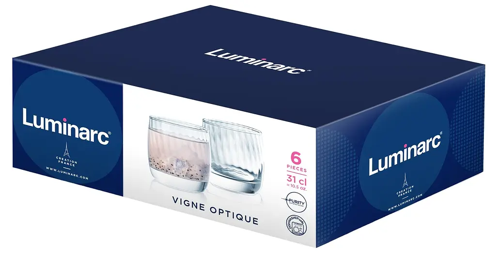 Набір склянок Luminarc Vigne Optique 6 шт. 310 мл (X0831) - фото 2