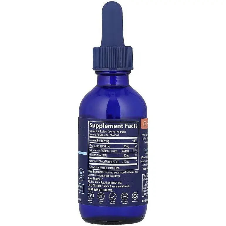 Іонний селен Trace Minerals Ionic Selenium 300 мкг 59 мл - фото 2