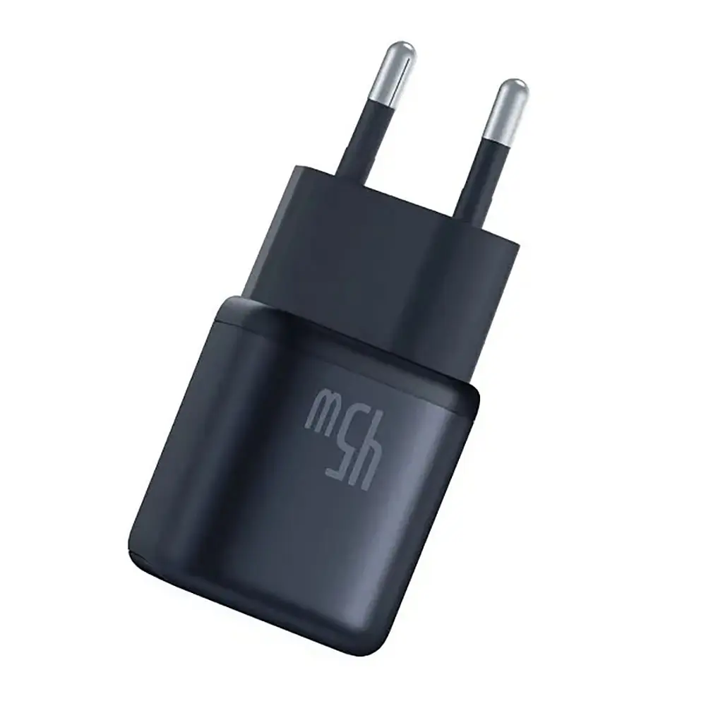 Мережевий зарядний пристрій Baseus PicoGo GaN Fast Charger 1C 45W EU Cosmic Black (P10176800123-00) - фото 6