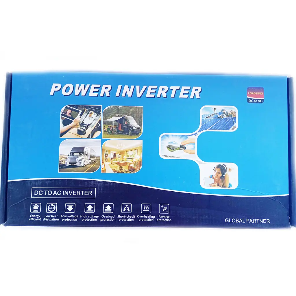 Автомобильный инвертор Inverter Expert Power Inverter 001 модифицированная синусоида Red 2 розетки с 12V на 220V 4000W (11039) - фото 4