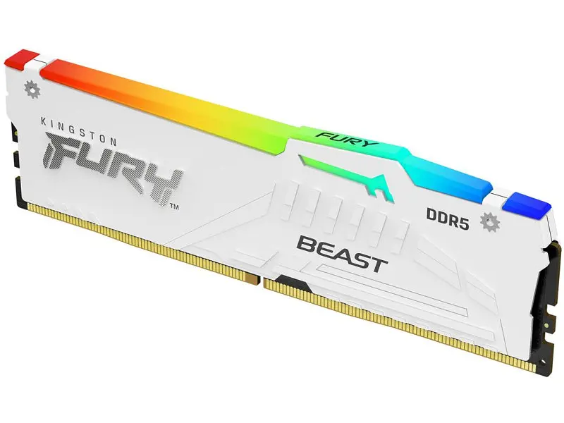 Пам'ять для настільних комп'ютерів Kingston FURY 64 GB (2x32GB) DDR5 6400 MHz Beast RGB EXPO White (KF564C32BWEAK2-64) - фото 3