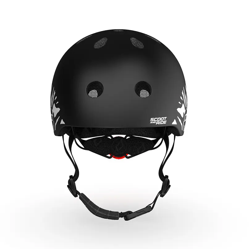 Шлем защитный Scoot and Ride с фонариком 45-51 см (XXS/XS) зебра - фото 2