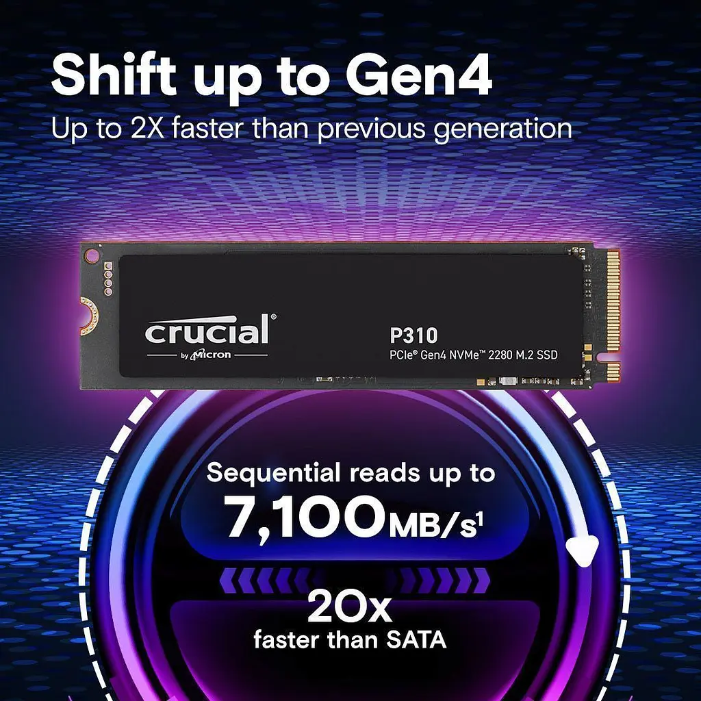 SSD накопичувач Crucial P310 1TB (CT1000P310SSD8) [142541] - фото 5