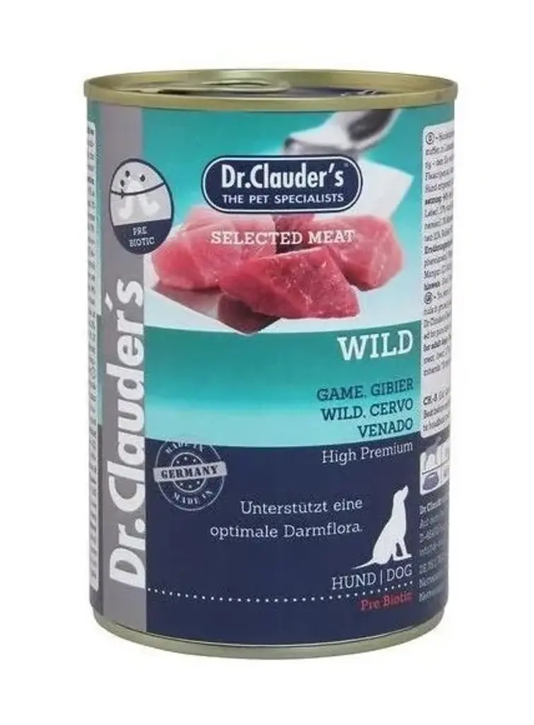 Консерва супер-преміум класу для собак Dr.Clauder's Wild з дичиною, качкою та яловичиною