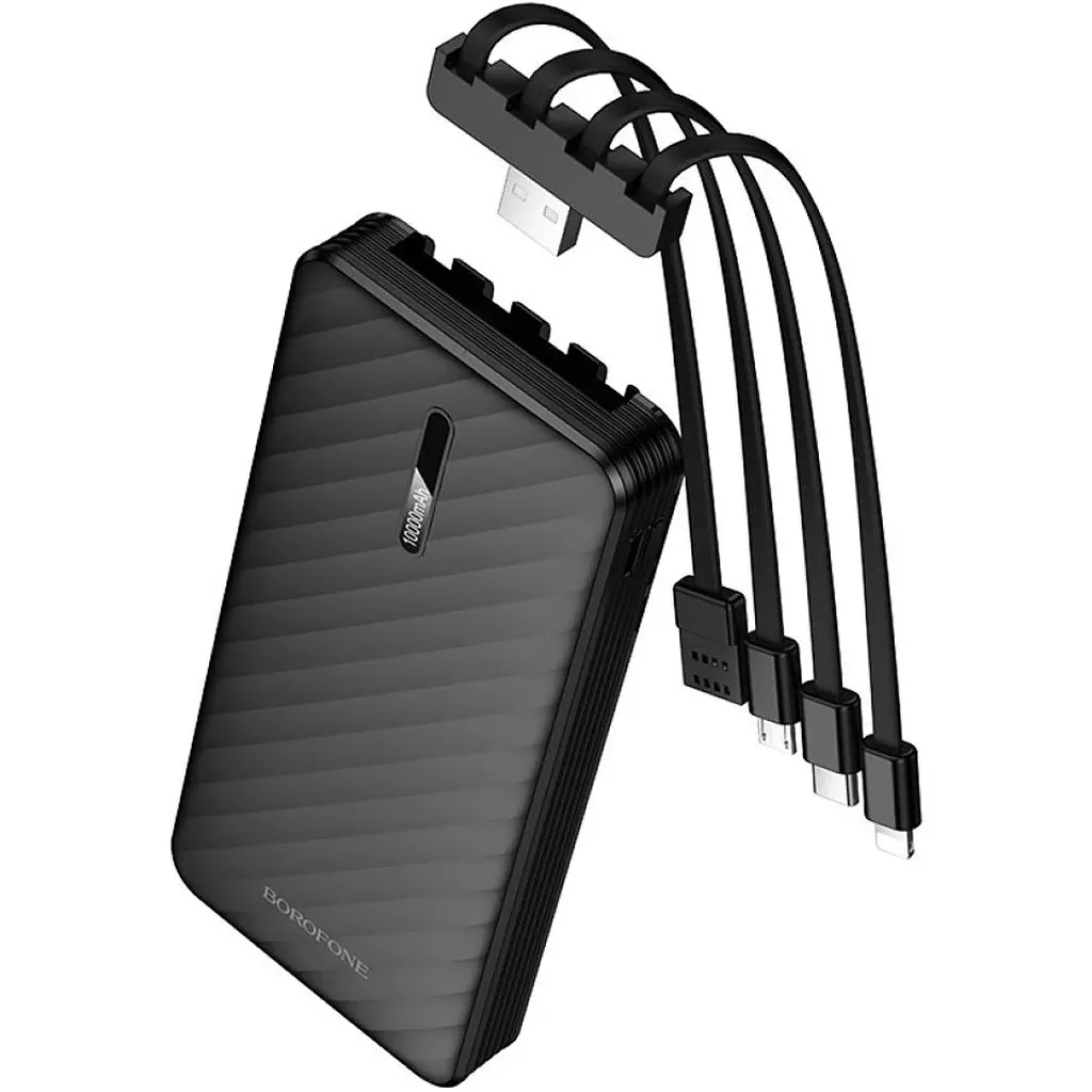 Зовнішній акумулятор Borofone BJ84 Smooth 10000mAh 10W Black [172722] - фото 3